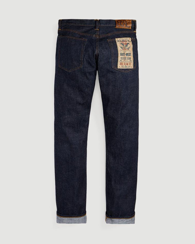 RRL Slim Fit Once Washed Denim Men