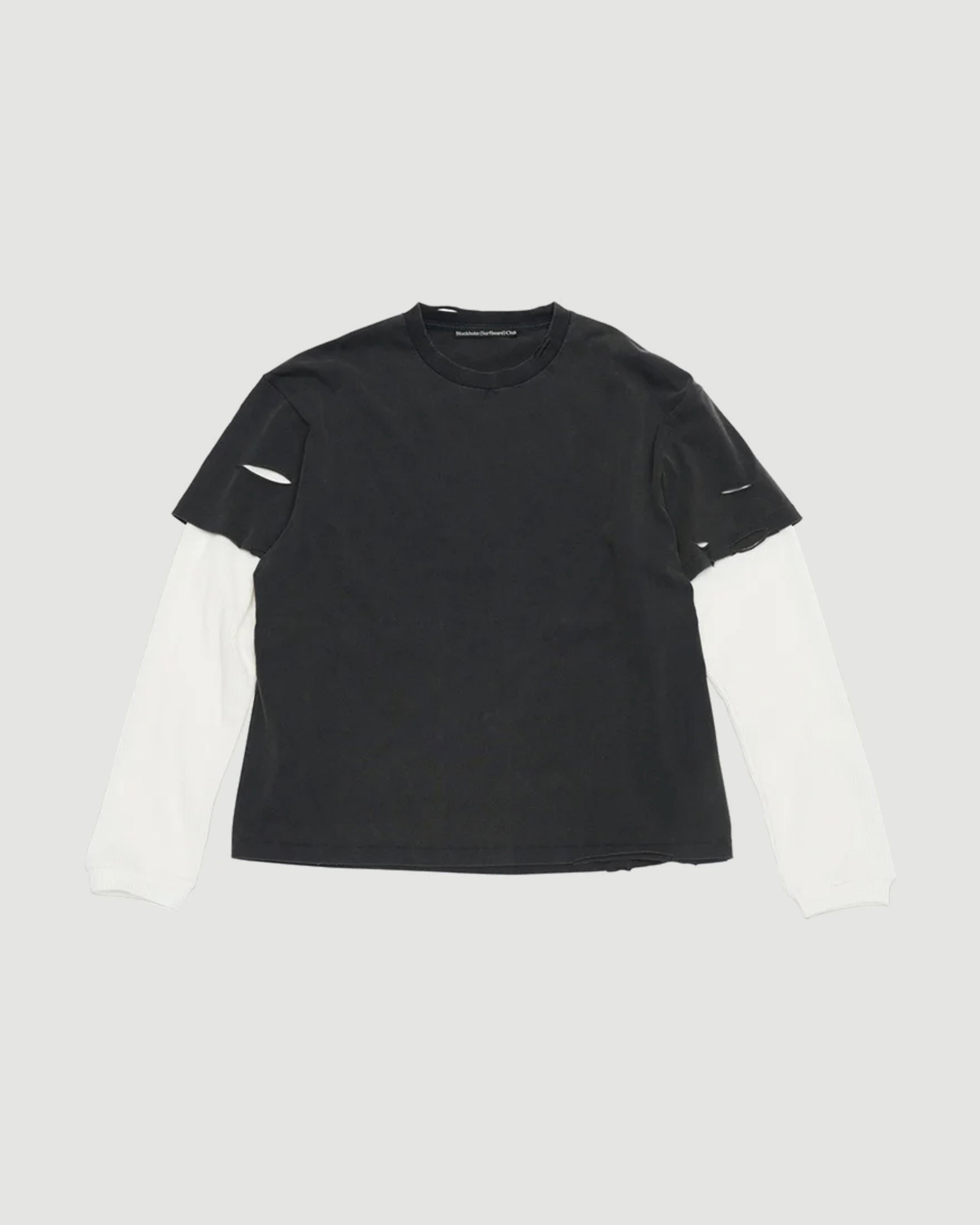 Stockholm Surfboard Club Layer Box Tee Black T-shirt S/S Men