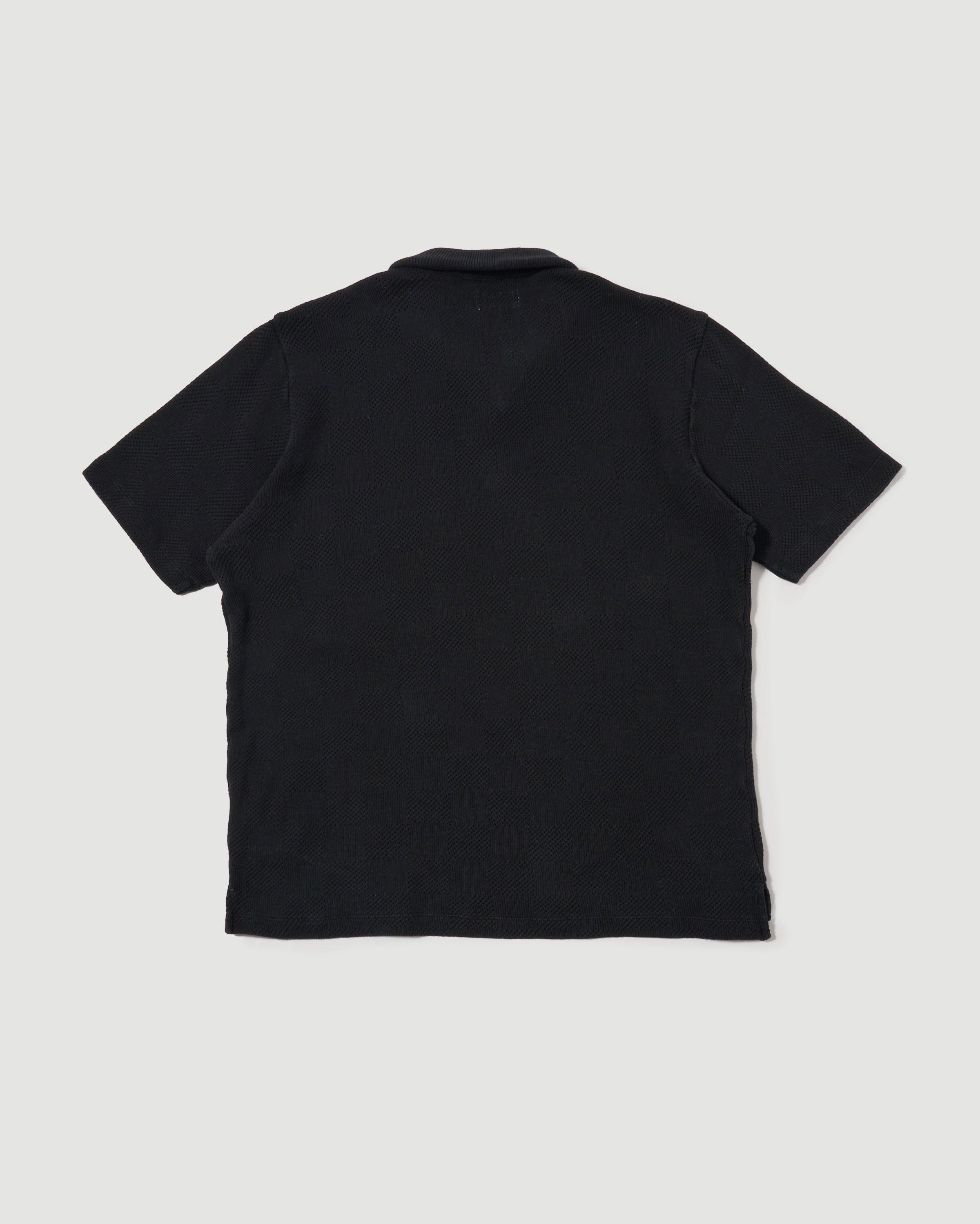 Universal Works Vacation Polo Black T-shirt S/S Men