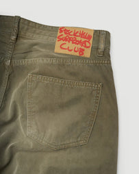 Stockholm Surfboard Club Ralf Jeans Green Denim Men