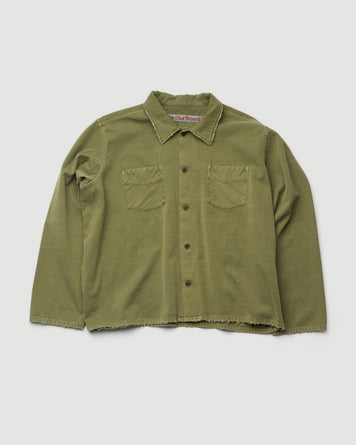 Stockholm Surfboard Club Club Overshirt Military Green Shirt L/S Men