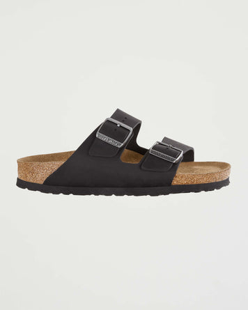 Birkenstock Arizona Black Oil Leather Shoes Leather Unisex