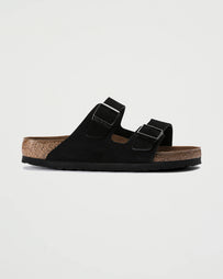 Birkenstock Arizona Black Narrow Suede Shoes Leather Unisex