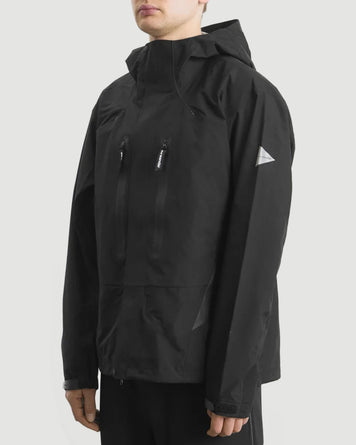and wander 2.5L Hiker Rain Jacket Black JKT Short Men