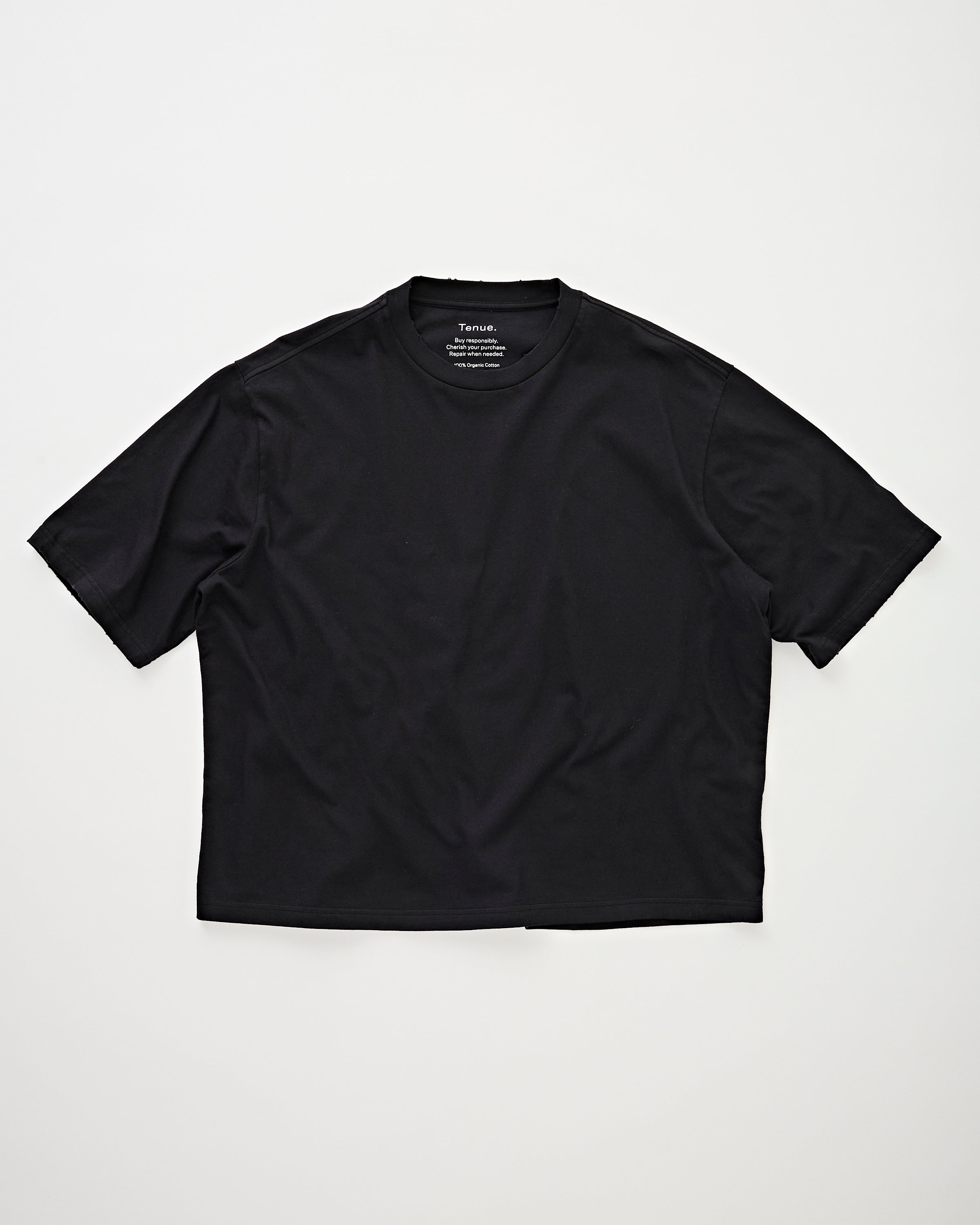 Tenue. Bryan T-Shirt Dark Black T-shirt S/S Men