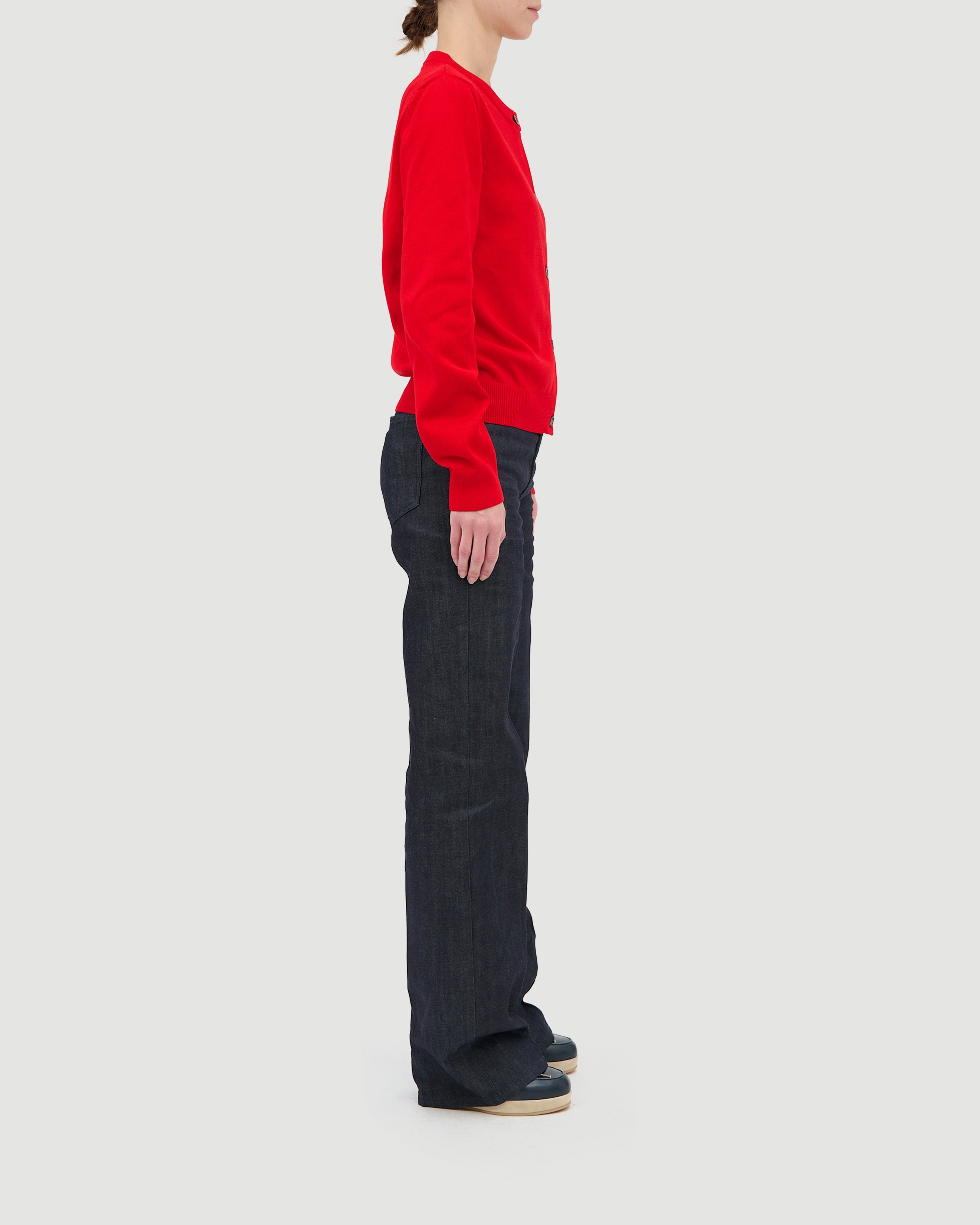 A.P.C. Cardigan Leonie Red Knitwear Women