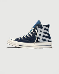 Converse Eric Emanuel Chuck 70 Hi Blue Denim Shoes Sneakers Unisex