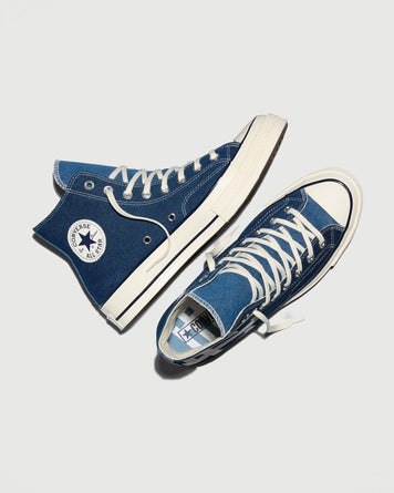 Converse Eric Emanuel Chuck 70 Hi Blue Denim Shoes Sneakers Unisex