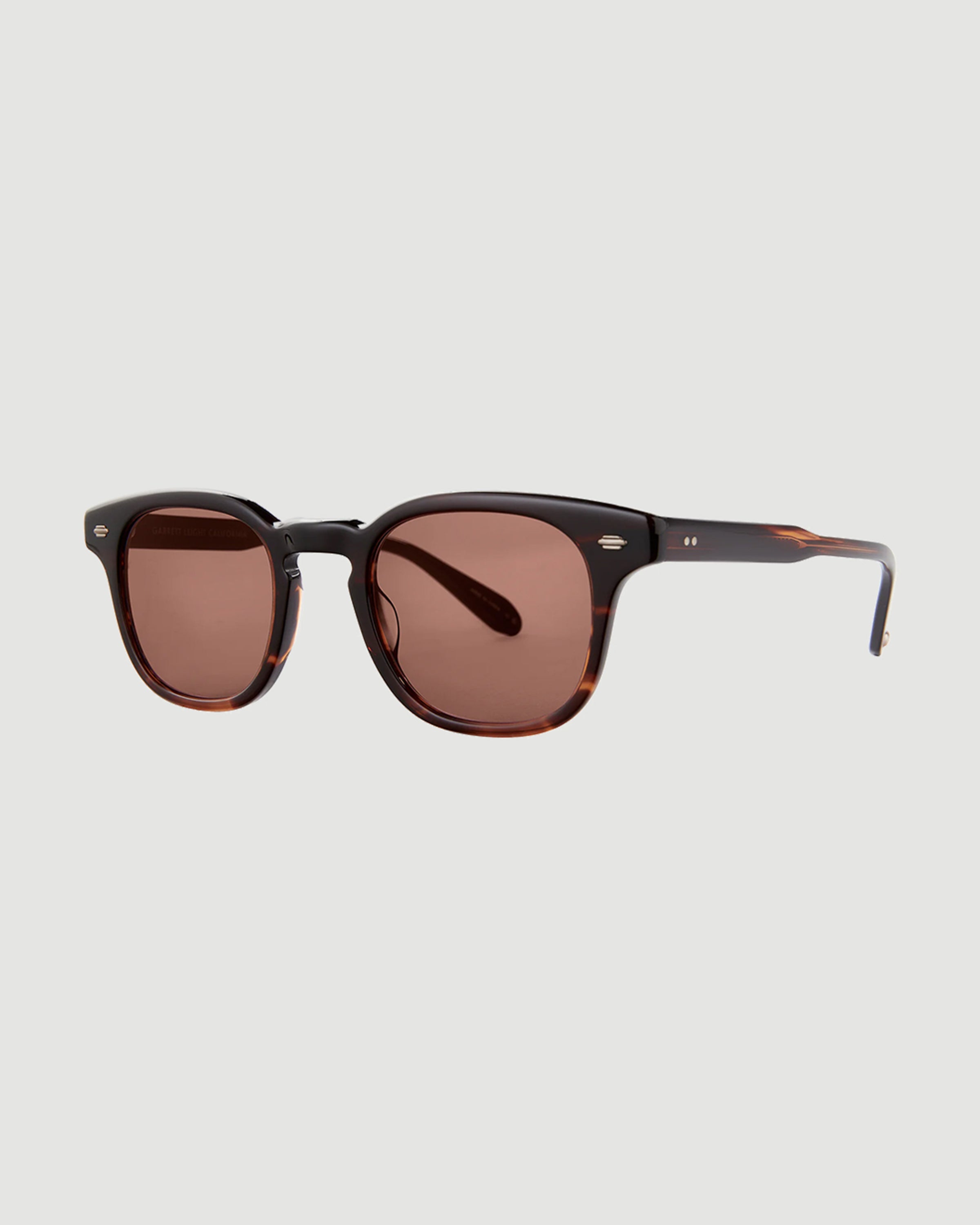 Garrett Leight Sherwood Sun 47 Redwood Tortoise/Pure Rosewood Eyewear