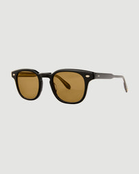 Garrett Leight Sherwood Sun 47 Black/Pure Maple Eyewear