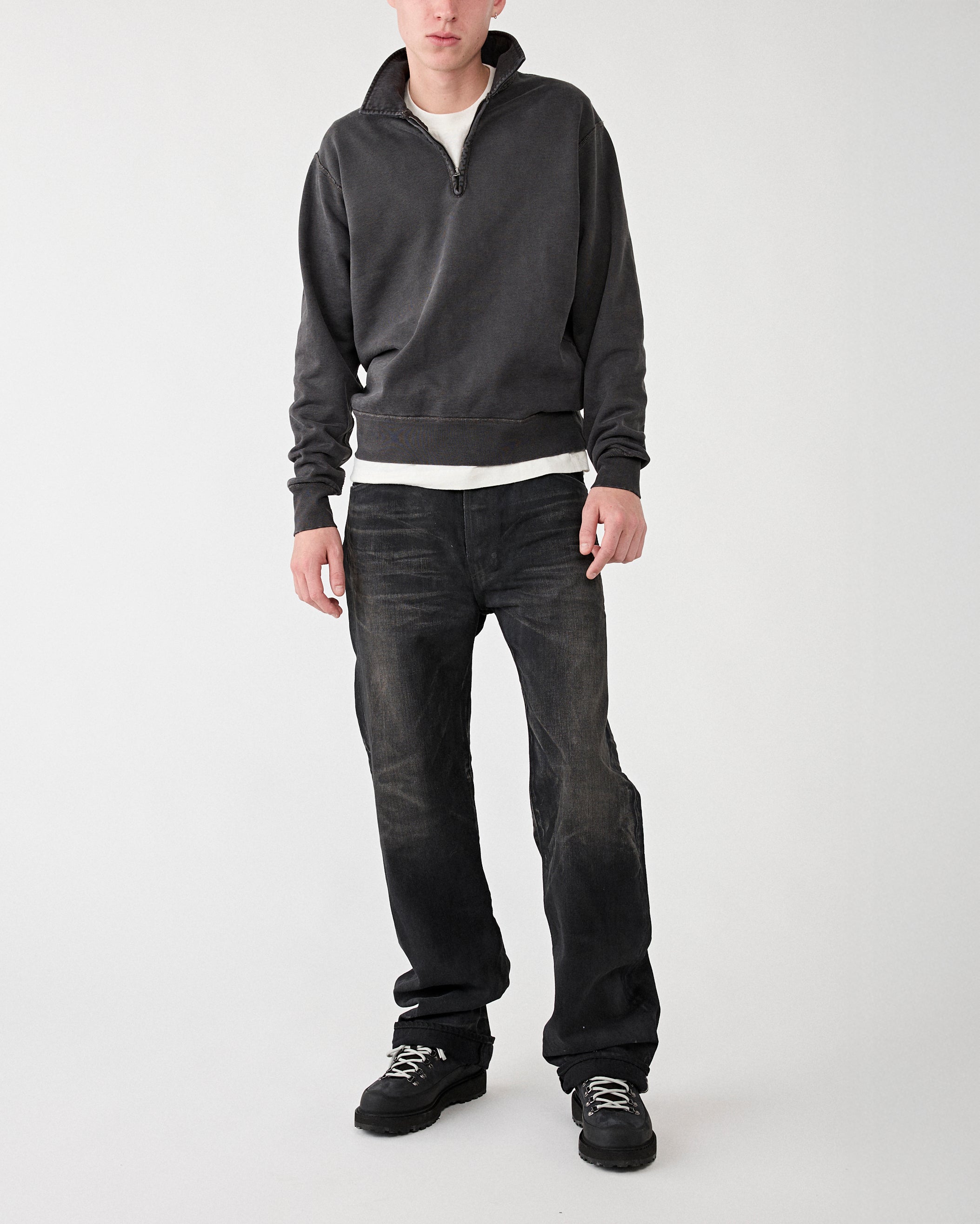 Mastercraft Union Showa Relaxed 'SURETO' Resin Black Denim Men