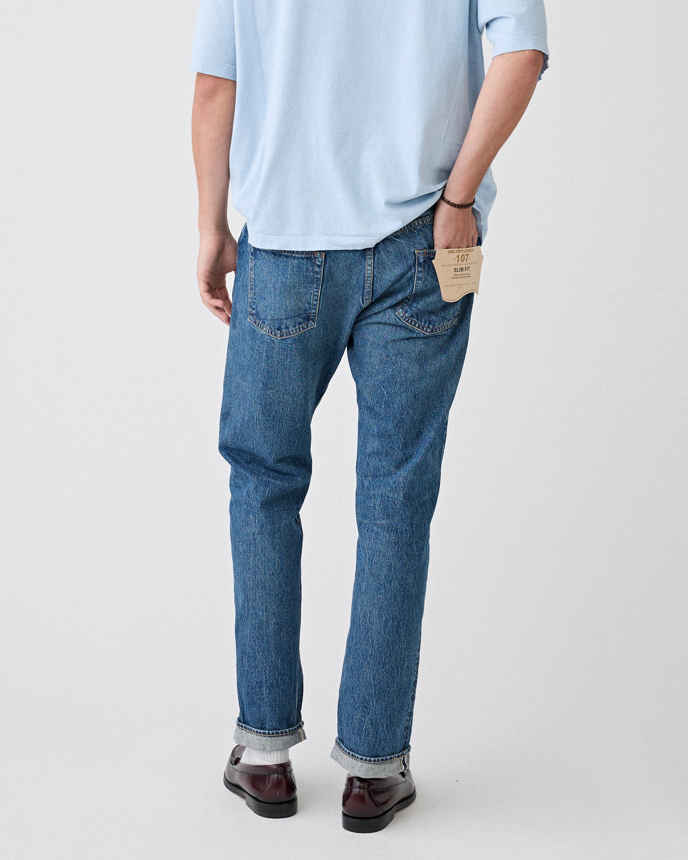 OrSlow 107 Ivy Fit Selvedge Denim 2 Year Wash Denim Men
