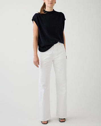 6397 Wide Jean Optic White Denim Women