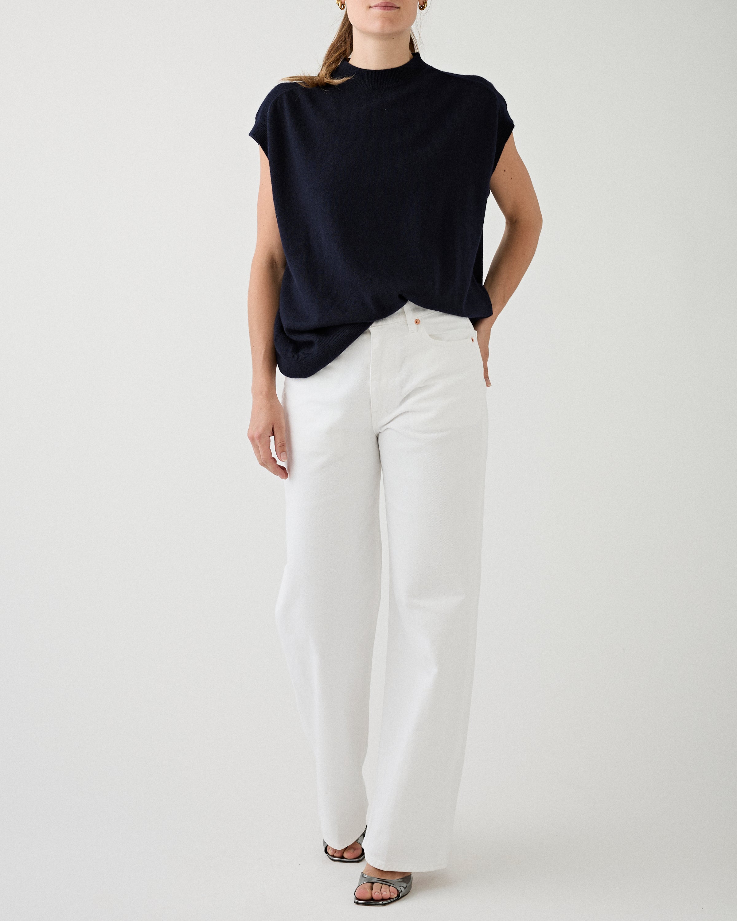 6397 Wide Jean Optic White Denim Women