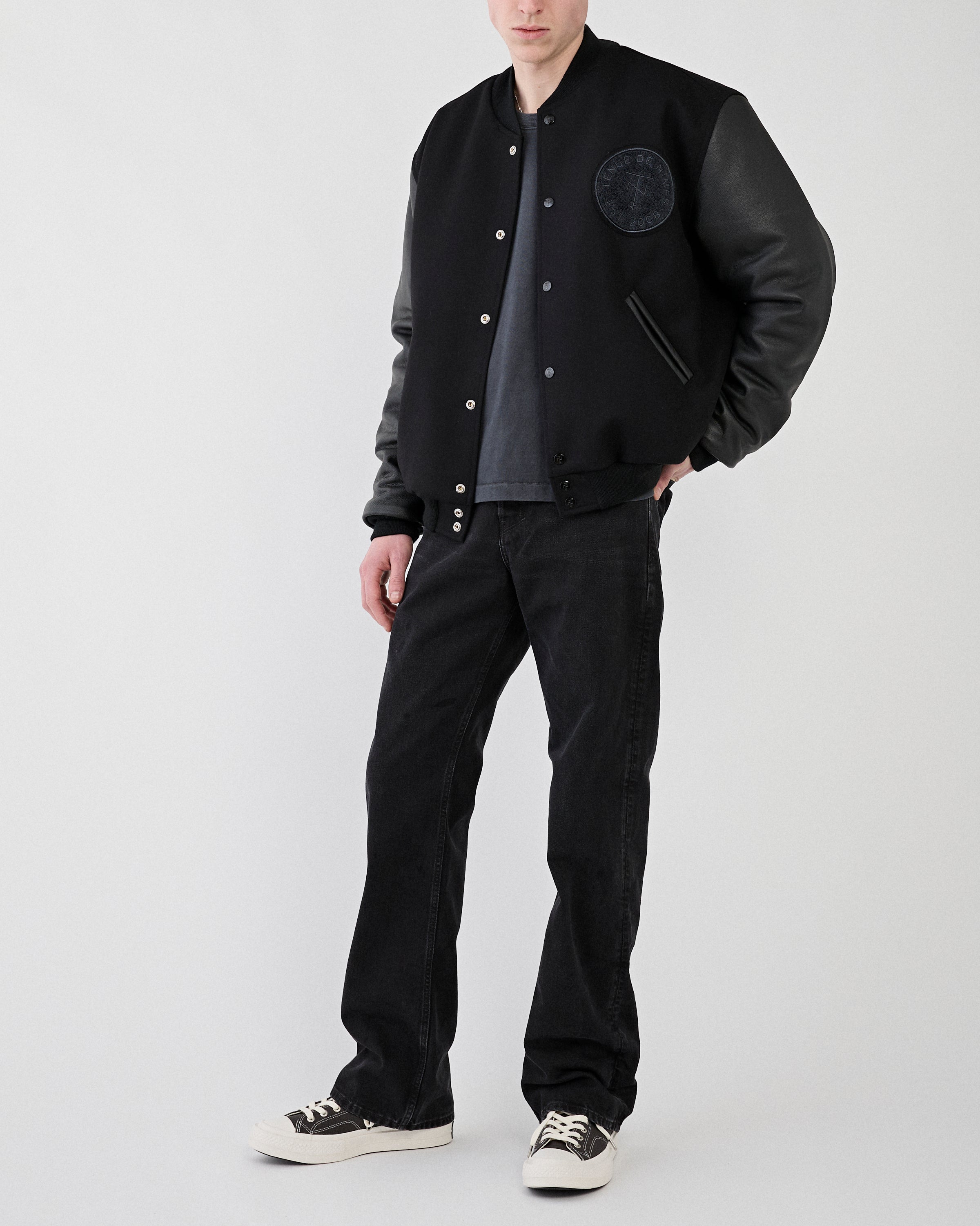 Tenue. Tenue. X TDN Varsity ‘Black On Black’ Limited Edition of 25 JKT Short Unisex