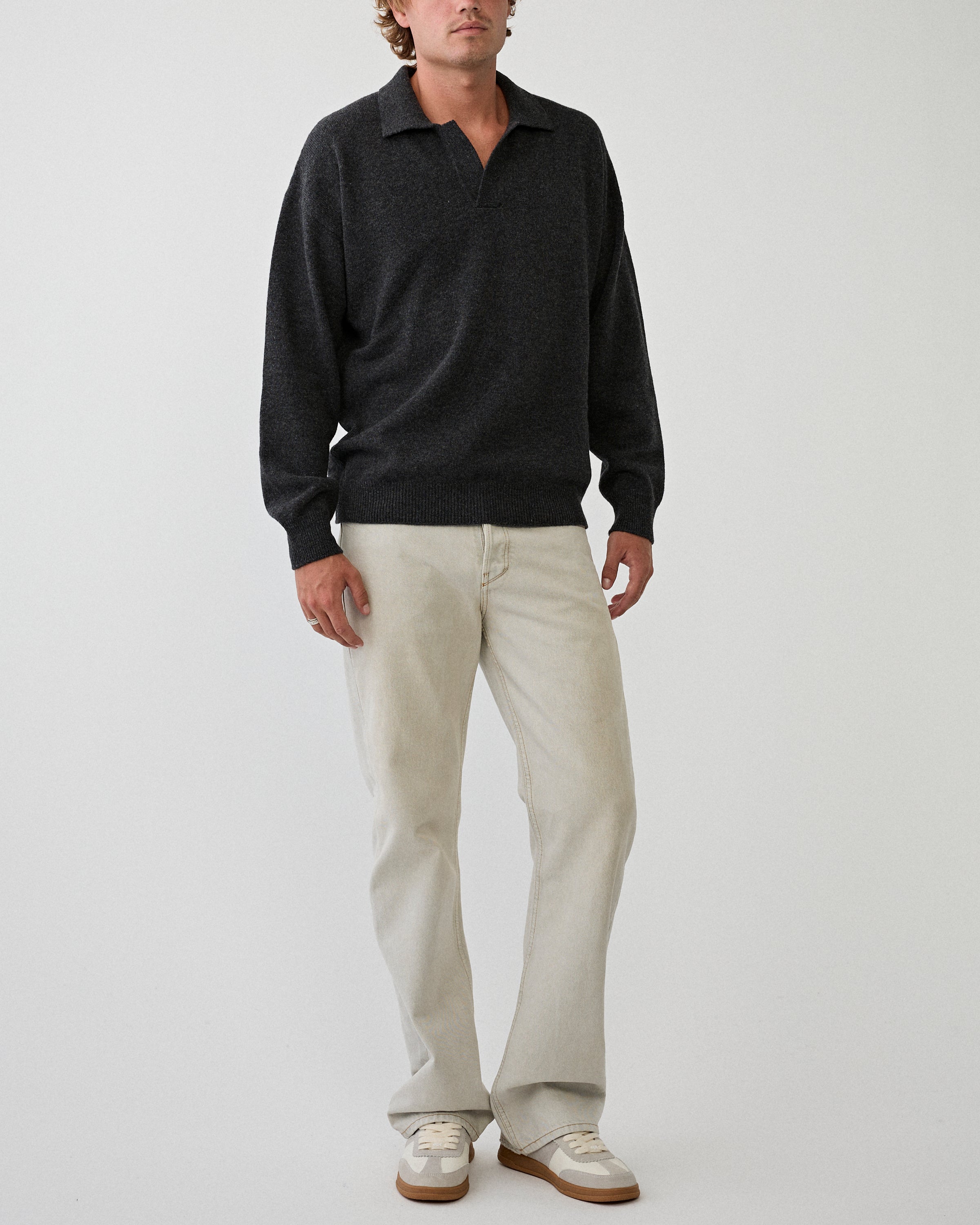 Roberto Collina Skipper Polo ML Antracite T-shirt S/S Men