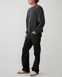 Stockholm Surfboard Club Benny Sweater Faded Black Sweater Men