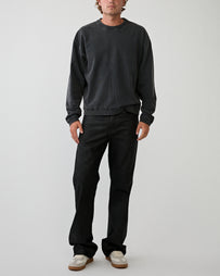Stockholm Surfboard Club Benny Sweater Faded Black Sweater Men