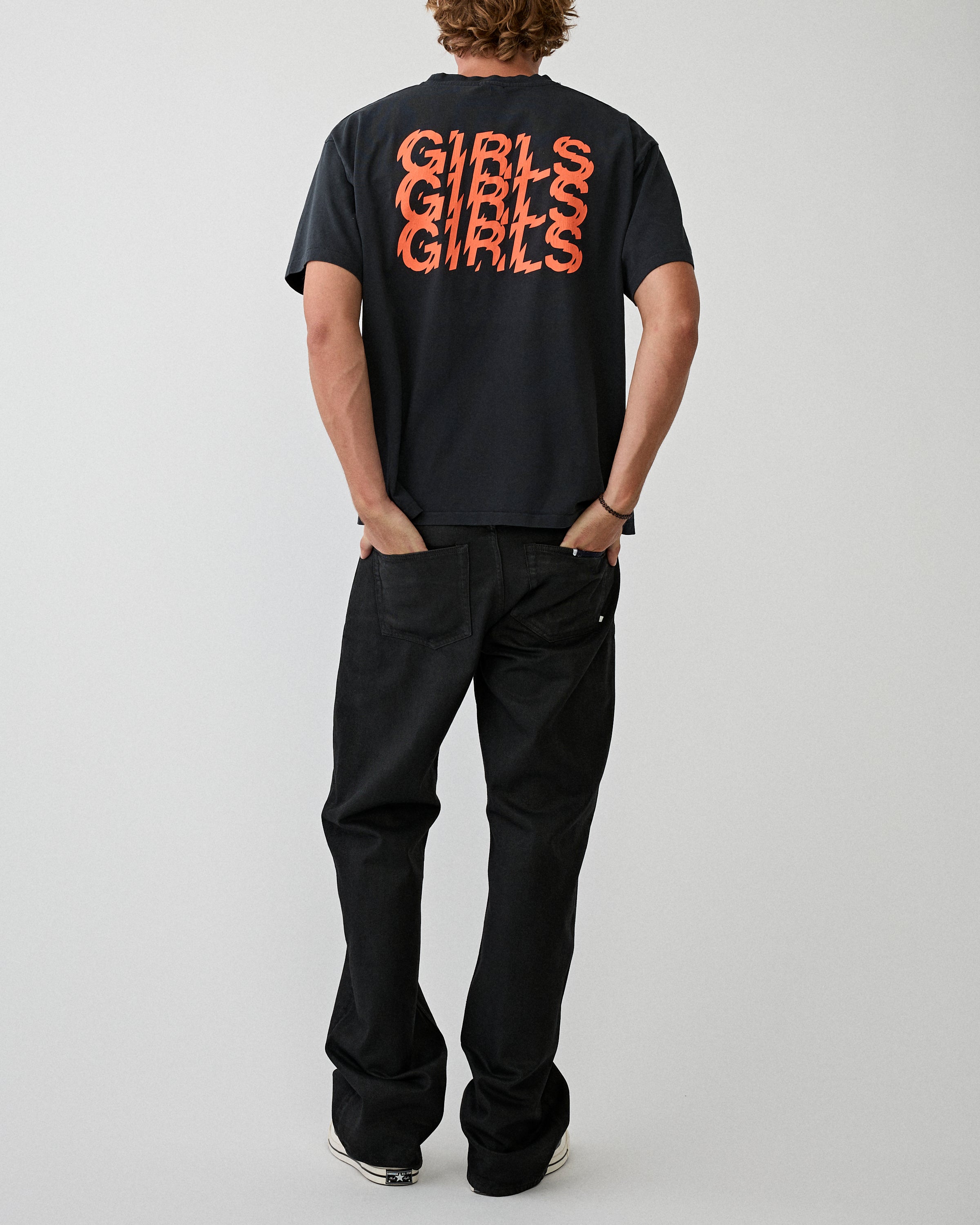SECOND/LAYER GGG T-Shirt Black/Orange T-shirt S/S Men