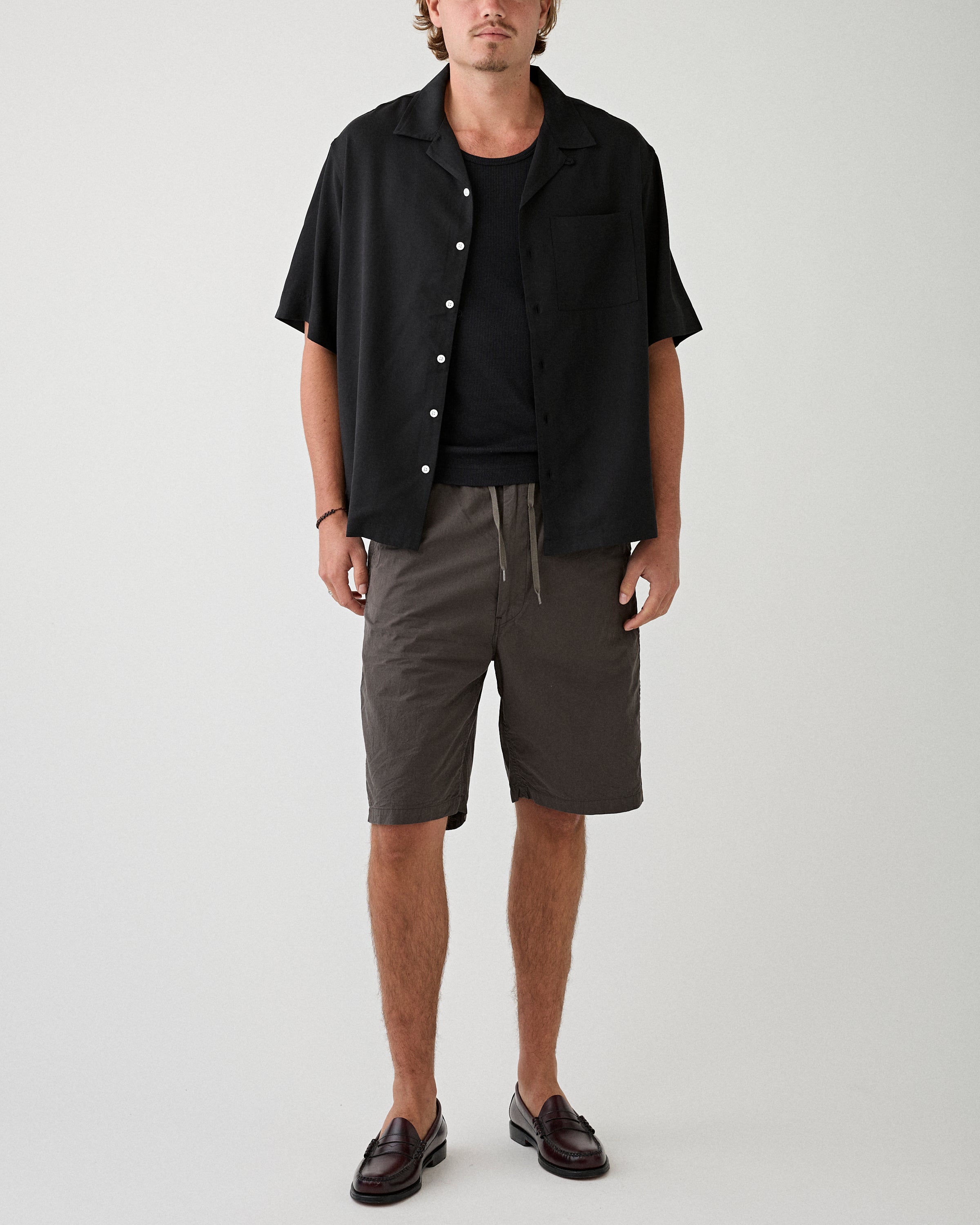 OrSlow Wide Fit New Yorker Shorts Charcoal Grey Shorts Men