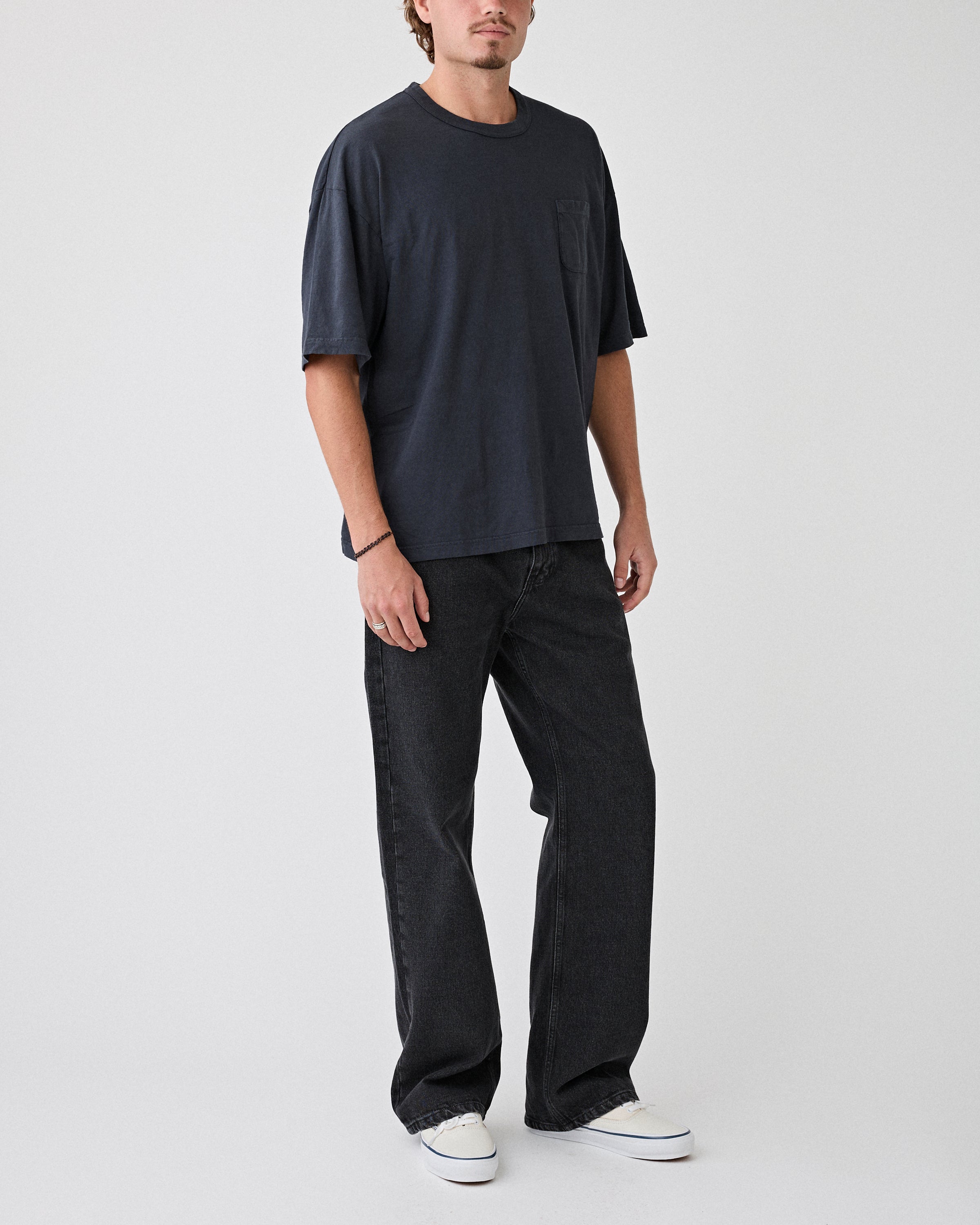 Visvim Mondo Tee Damaged Black T-shirt S/S Men