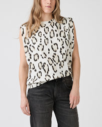 Christian Wijnants Tabansir Top Smoke Panthera T-shirt S/S Women