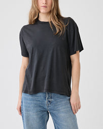 6397 Boy Tee Faded Black T-shirt S/S Women
