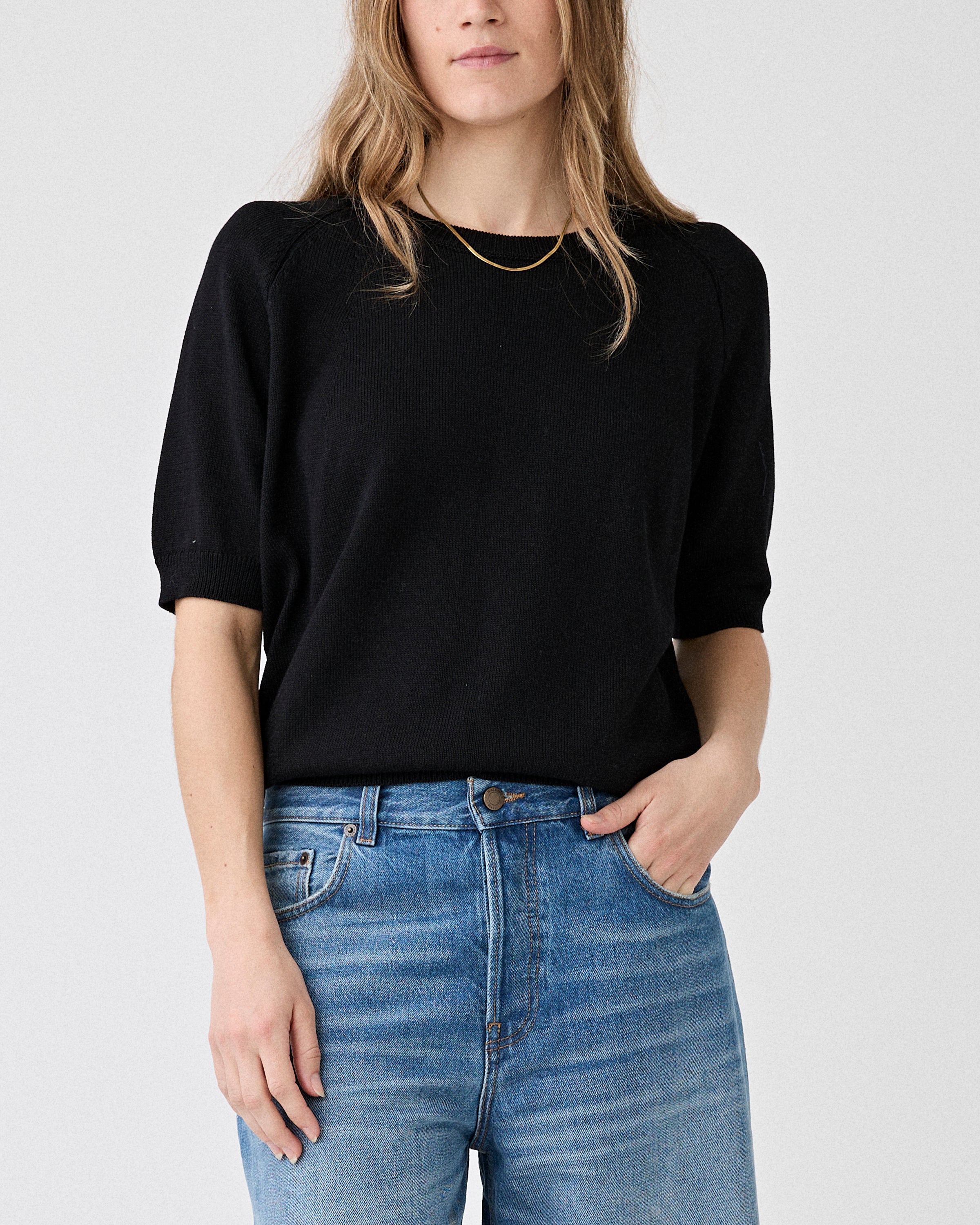 Christian Wijnants Kondo Top Black T-shirt S/S Women