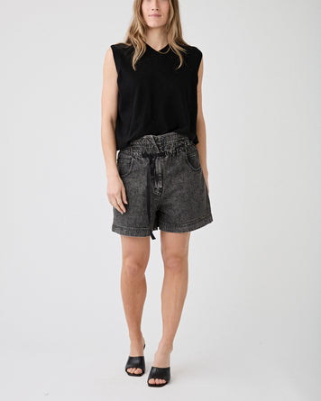 Christian Wijnants Potali Short Dark Denim Shorts Women