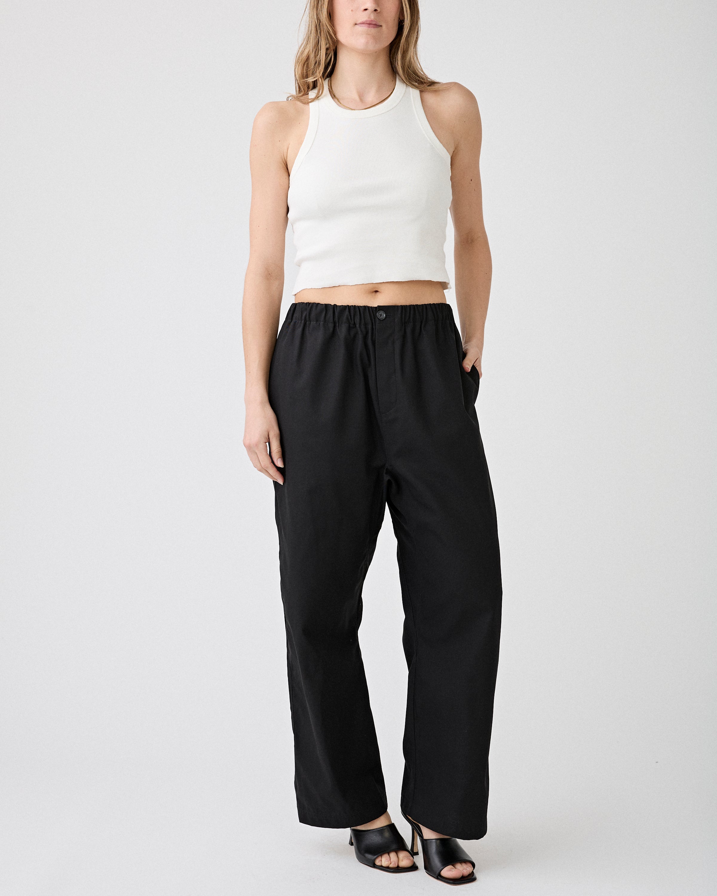 Sofie D'Hoore Relaxed Low Crotch Pant Black Pants Women