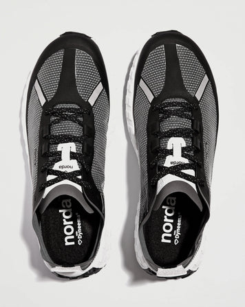 Norda Run 001 Black & White Woven Shoes Sneakers Unisex