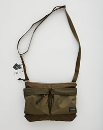 Porter Yoshida Force Shoulder Bag Olive Drab (Small) Bags Unisex
