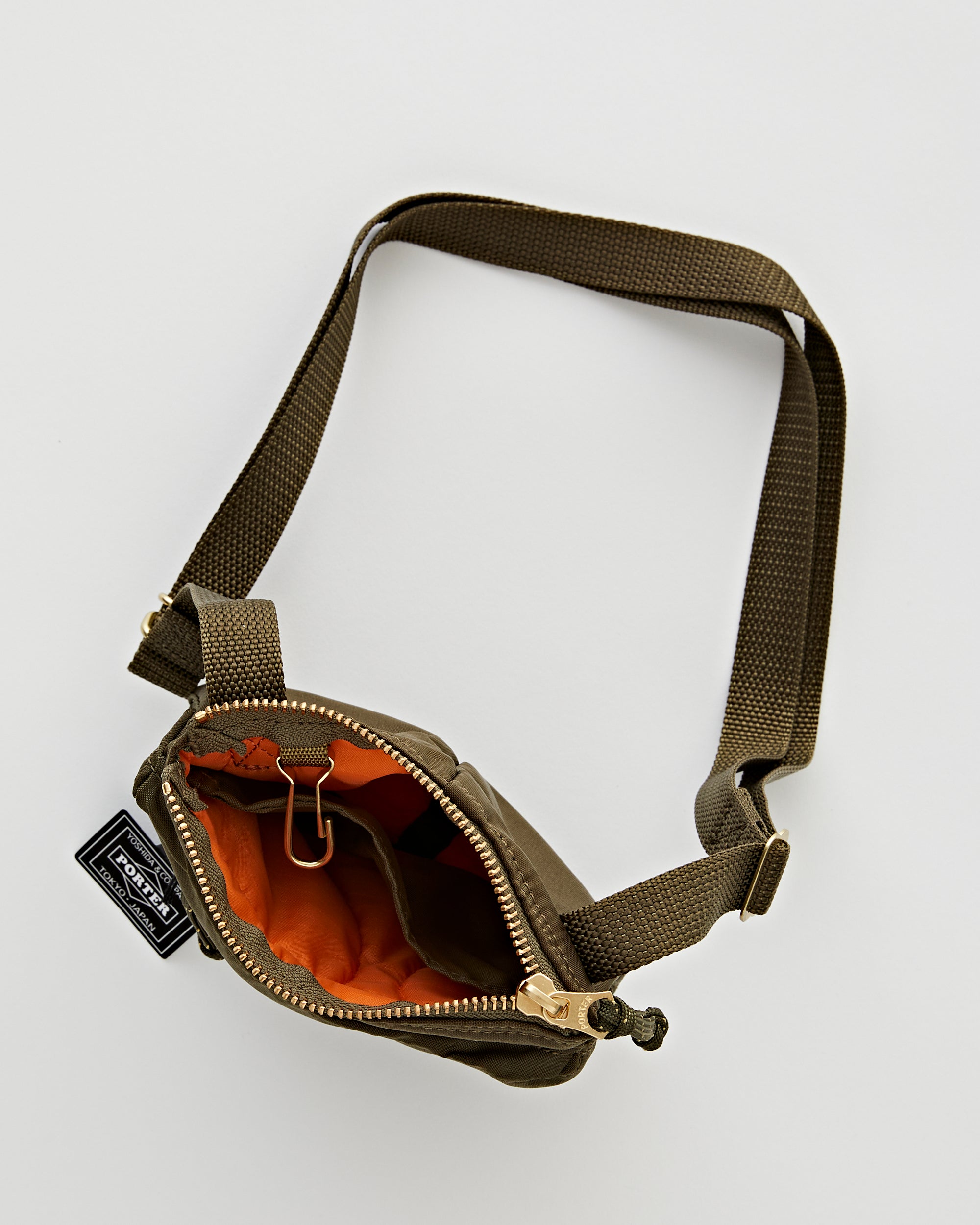 Porter Yoshida Force Shoulder Pouch Olive Drab Bags Unisex