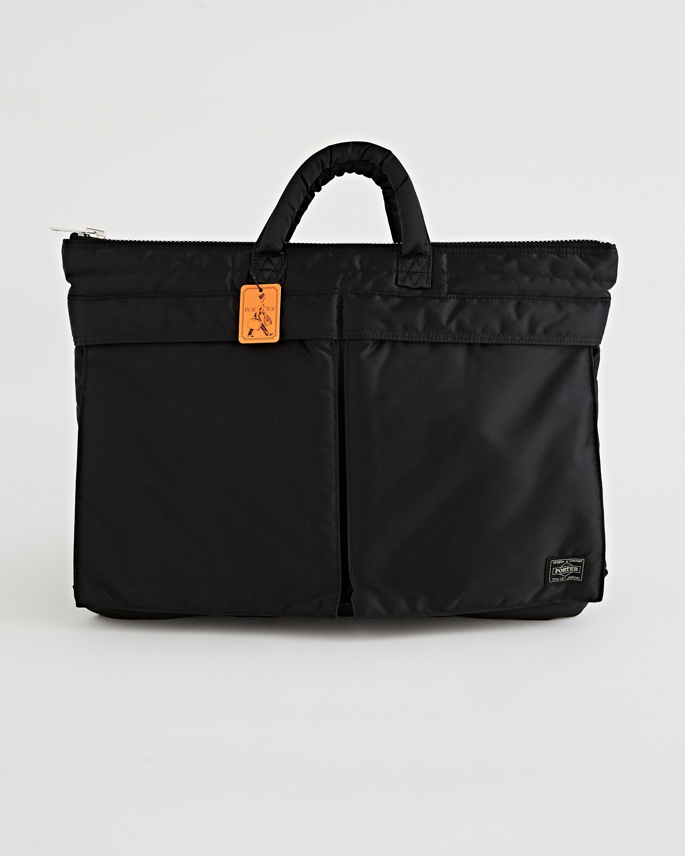Porter Yoshida Tanker Short Helmet Bag Large Black Bags Unisex