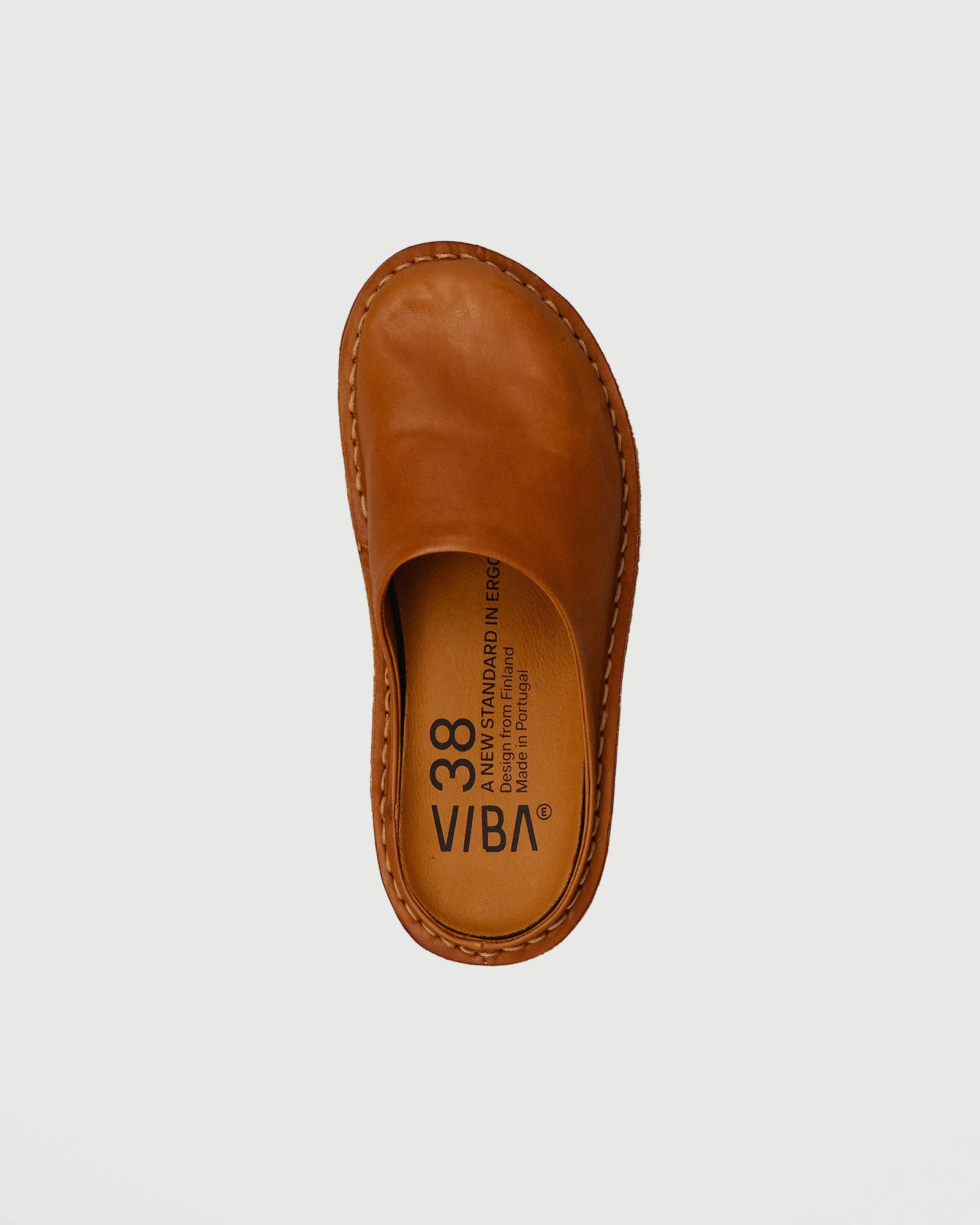 VIBAe Roma Leather Cognac Brown Shoes Leather Men