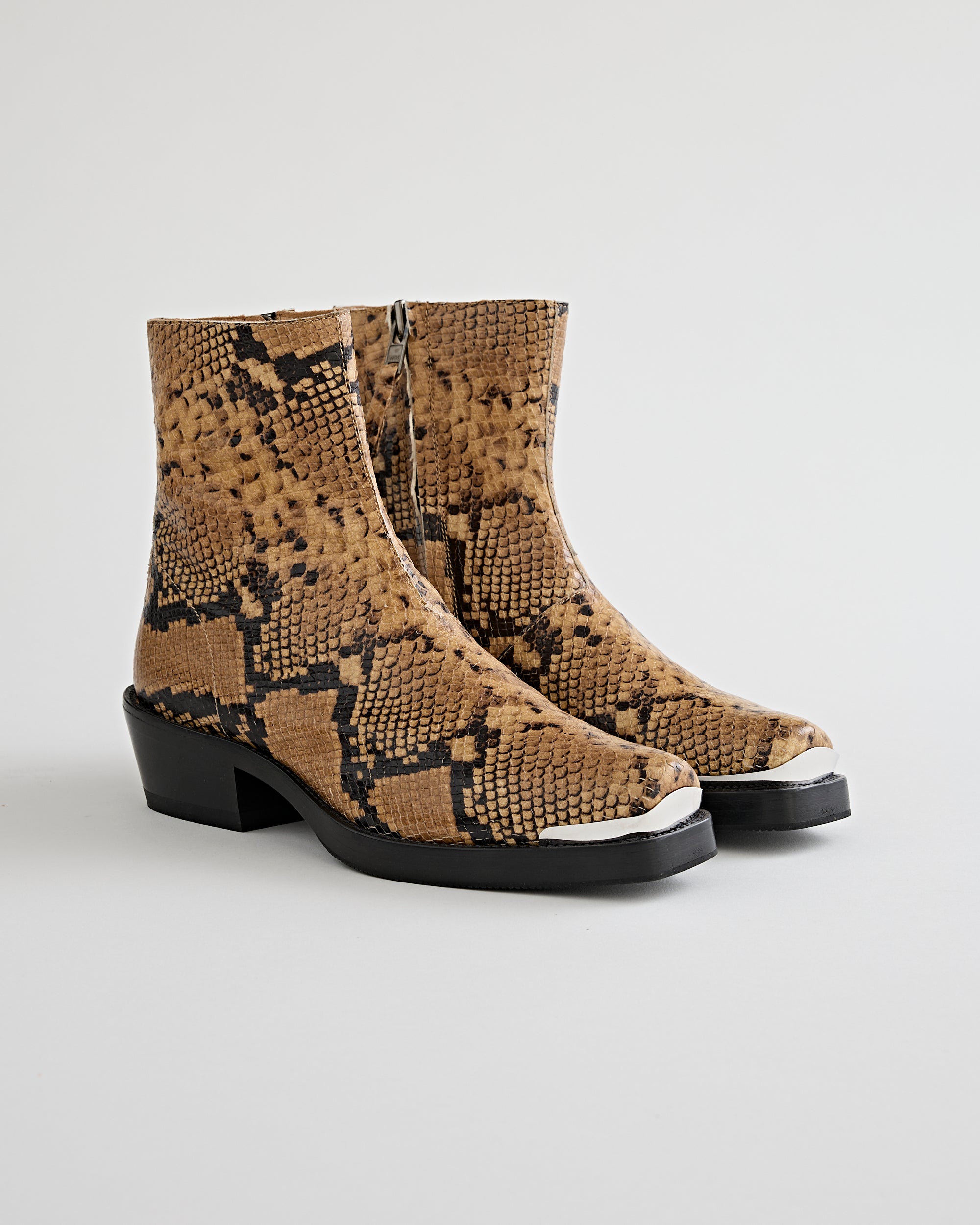 SECOND/LAYER Corrido Boot Snake Shoes Leather Men