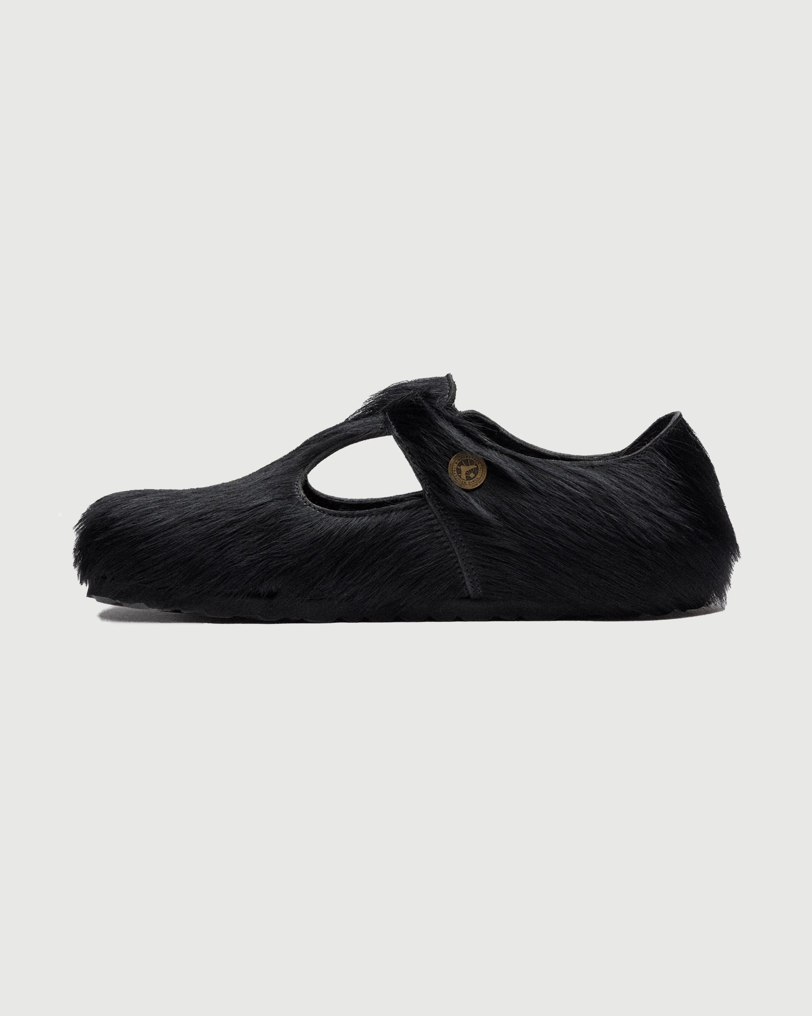 Birkenstock 1774 Song for the Mute - Paris The Rebel Black Fur Shoes Leather Unisex