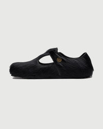Birkenstock 1774 Song for the Mute - Paris The Rebel Black Fur Shoes Leather Unisex