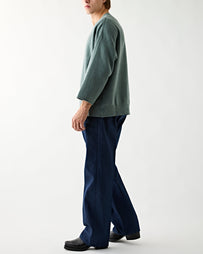 Visvim Jumbo SB Sweat 3/4 (U.D.) Damaged Green Sweater Men