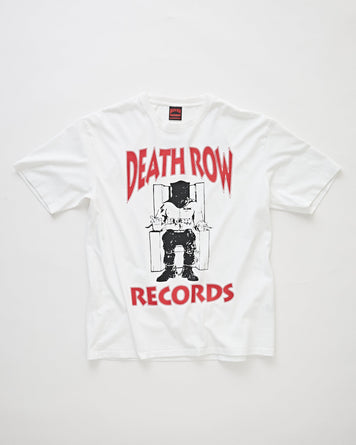 Wacko Maria Death Row Records / Washed Heavy Weight Crew Neck T-Shirt White T-shirt S/S Men