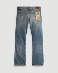 RRL Slim Boot Full Length Classic Blue Denim Men