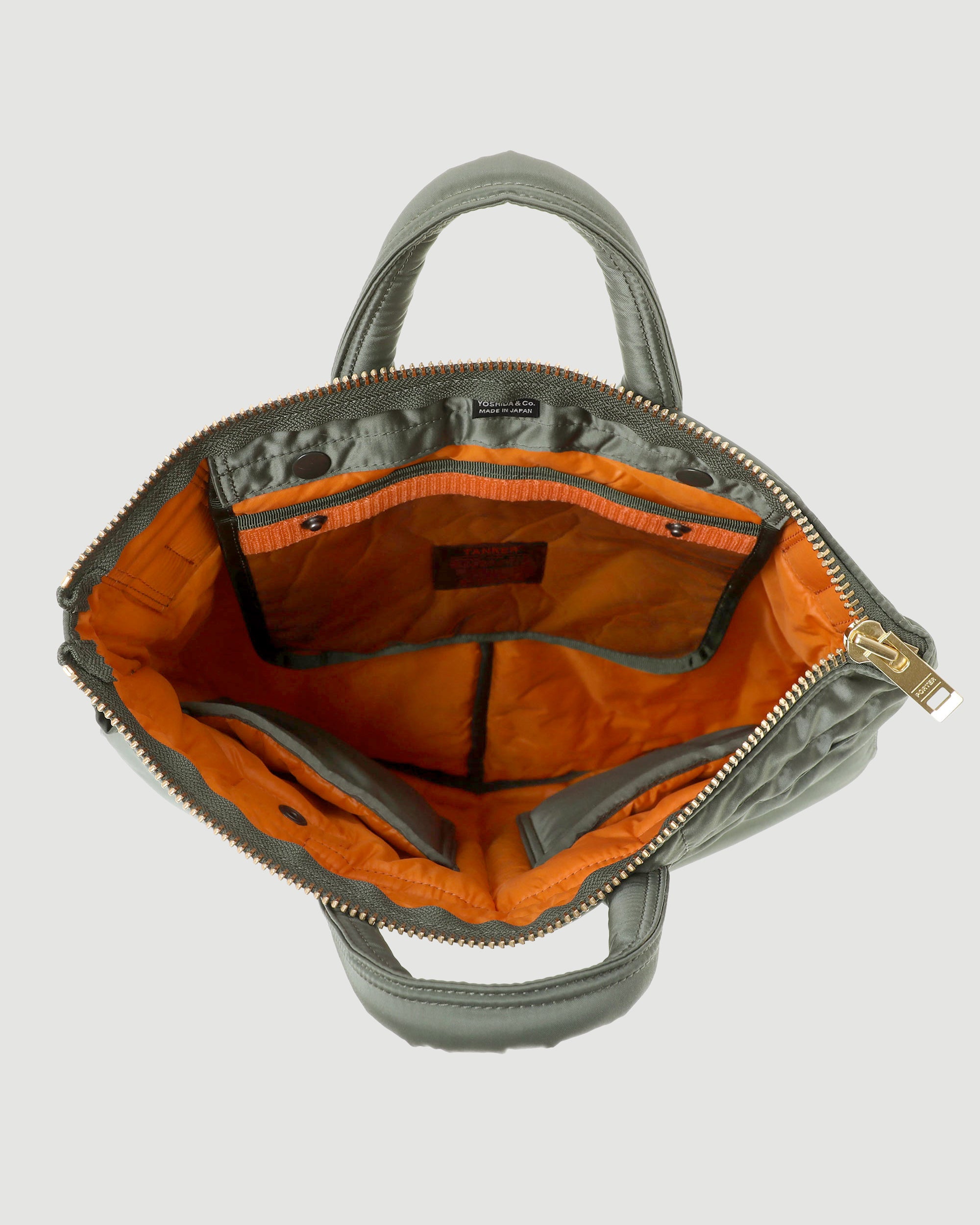 Porter Yoshida Tanker 2Way Helmet Bag (M) Sage Green Bags Unisex
