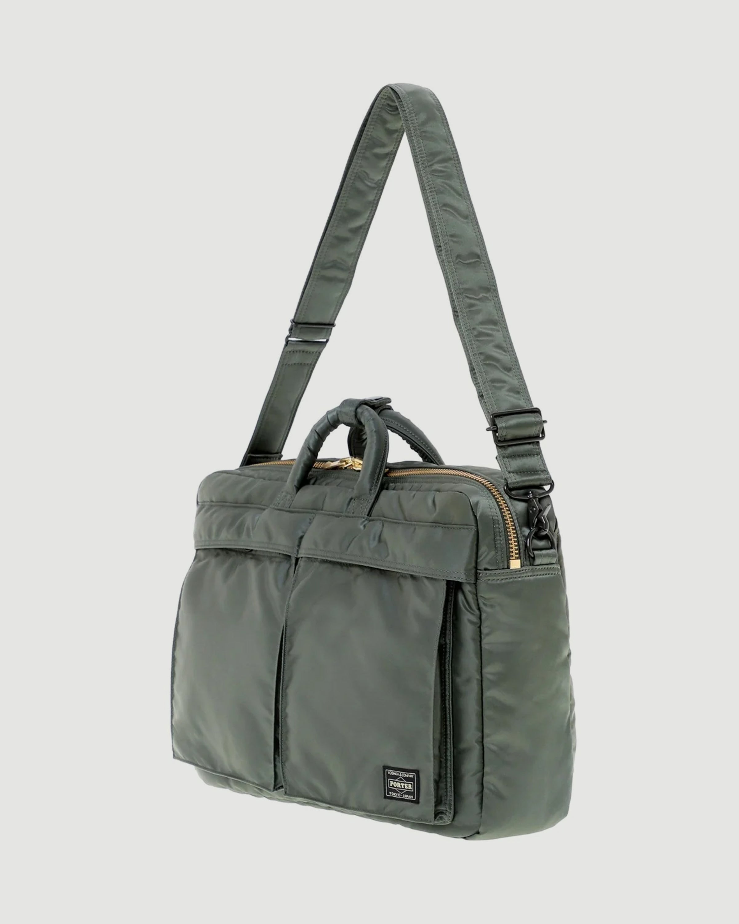 Porter Yoshida Tanker 3Way Document Bag Sage Green Bags Men