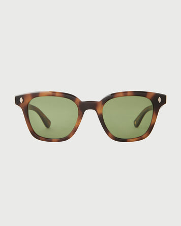 Garrett Leight Broadway Sun Spotted Brown Shell/Semi-Flat Pure Eyewear