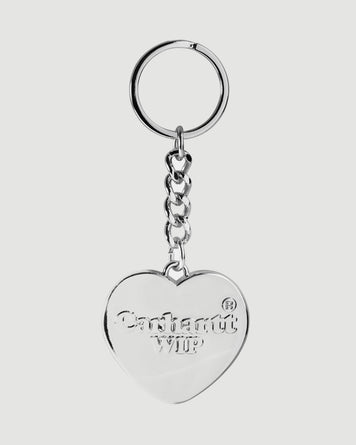 Carhartt WIP Heart KeyChain Silver Apparel and Accessories