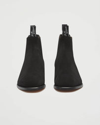 R.M. Williams Craftsman Black Yearling Suede Shoes Leather Men