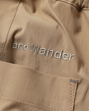 and wander UV cut stretch short pants (M) Beige Shorts Men