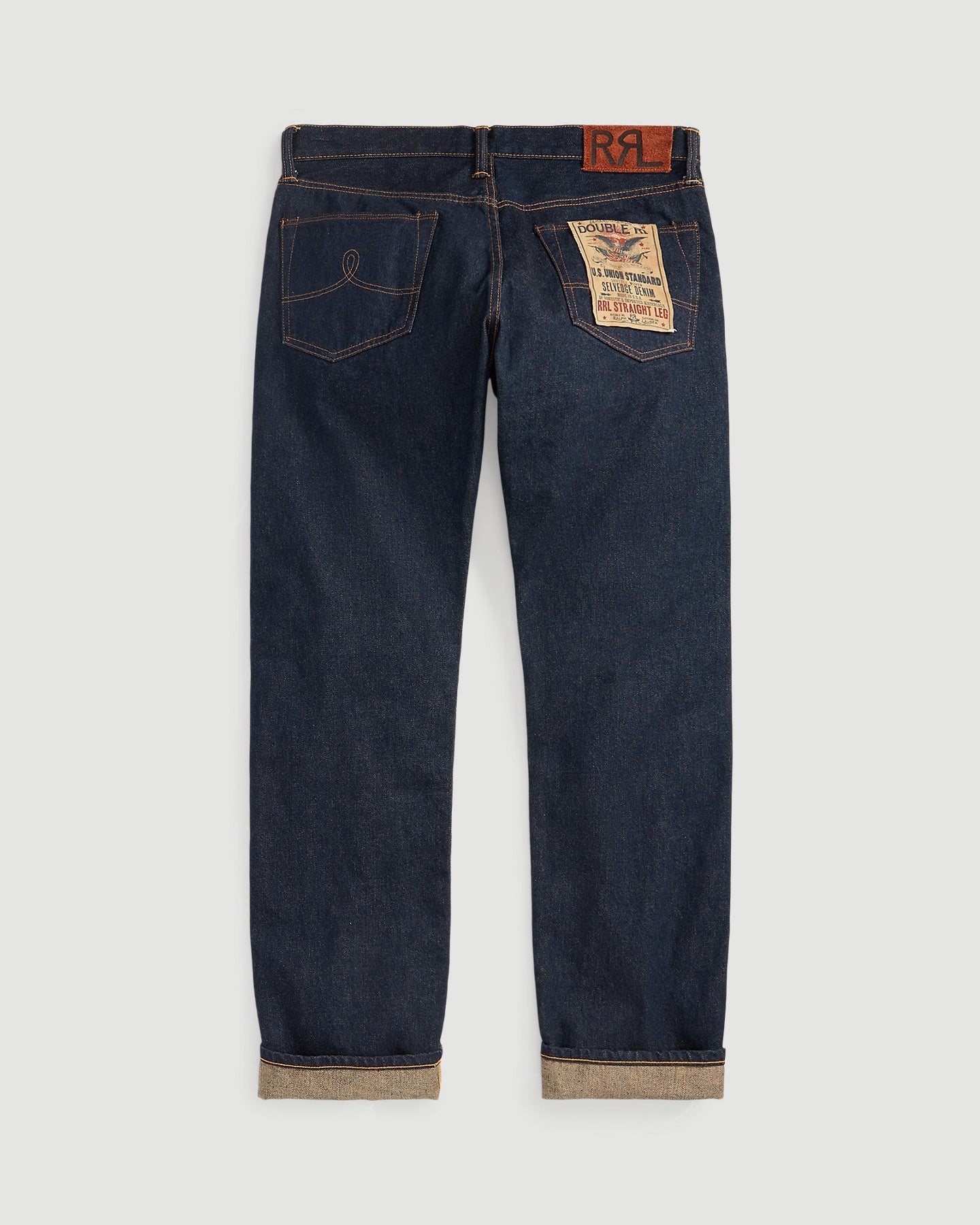 RRL Straight Fit Once Washed Denim Men
