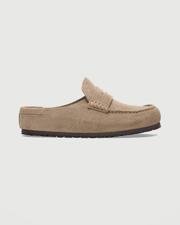 Birkenstock Naples Wrapped Taupe Shoes Leather Unisex