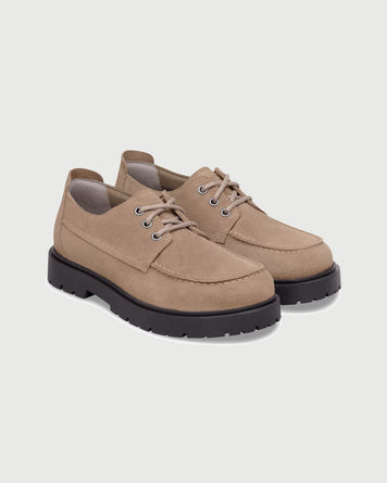 Birkenstock Highwood Moc Lace Low Taupe Shoes Leather Unisex